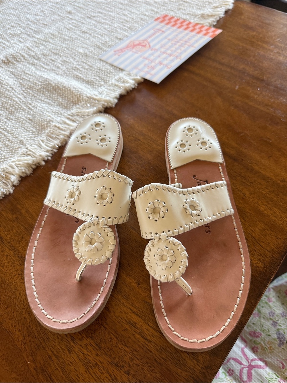 Women’s white jack rogers Toe-Post Sandals